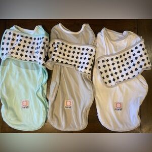 Nanit Kids Sleep Sacks - Soft Mint, Beige, and White